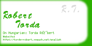 robert torda business card